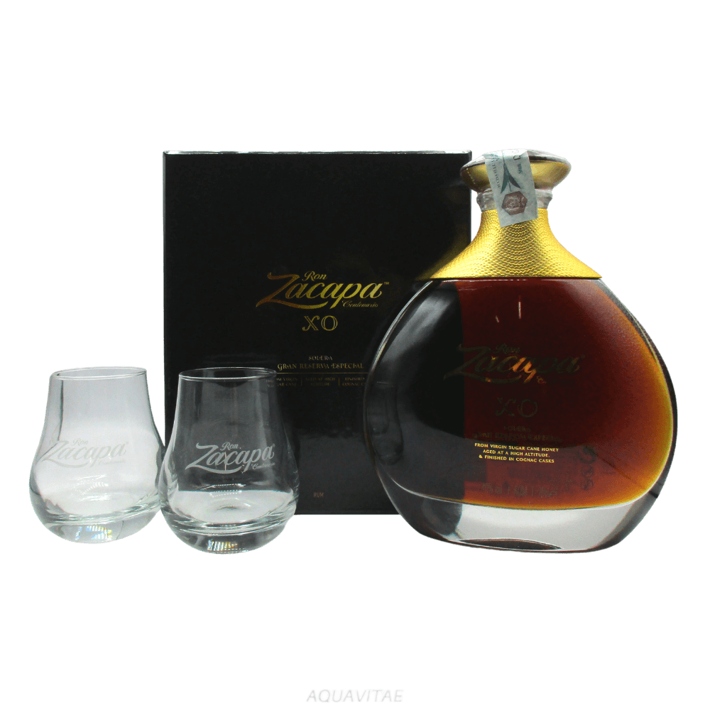 Rum Zacapa XO Solera Gran Reserva Especial Gift Pack + 2 Bicchieri - Rum  Guatemala